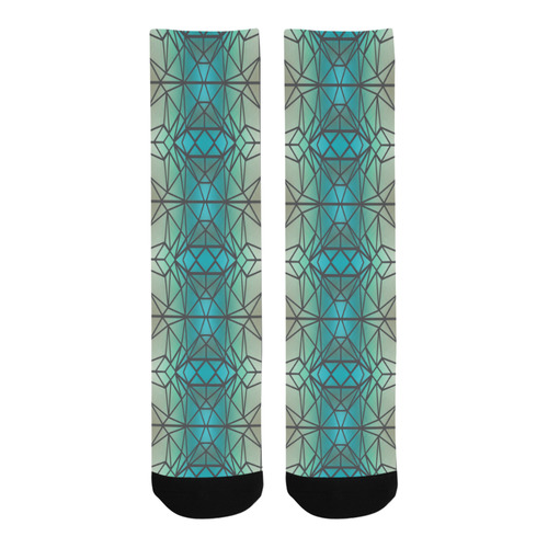 Stained glass, mosaic pattern Trouser Socks