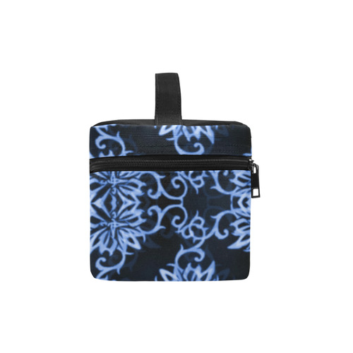 China Blue Damask Chrysanthemums Lunch Bag/Large (Model 1658)