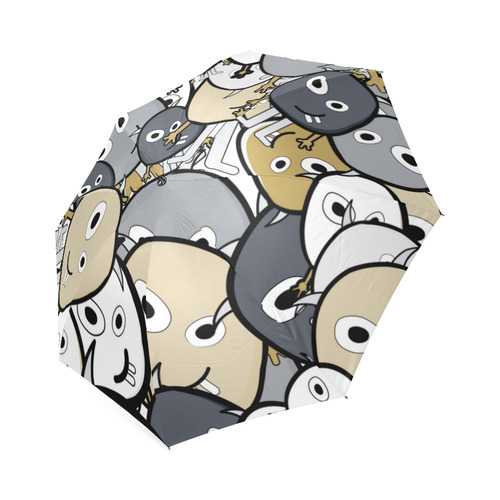 doodle monsters Foldable Umbrella (Model U01)
