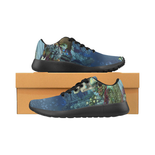 Underwater wold with mermaid Women’s Running Shoes (Model 020)