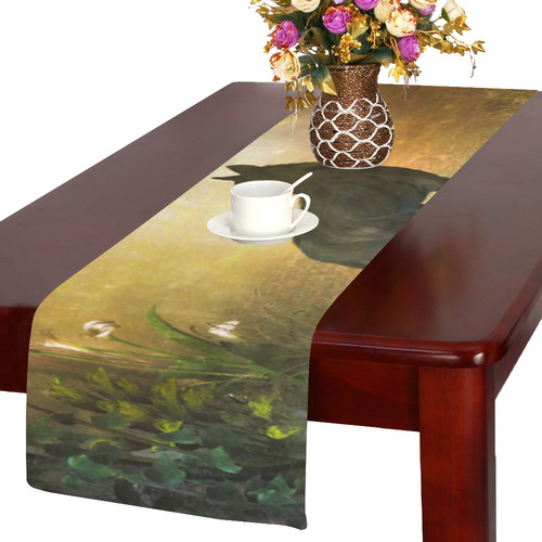 Teh lonely wolf Table Runner 14x72 inch