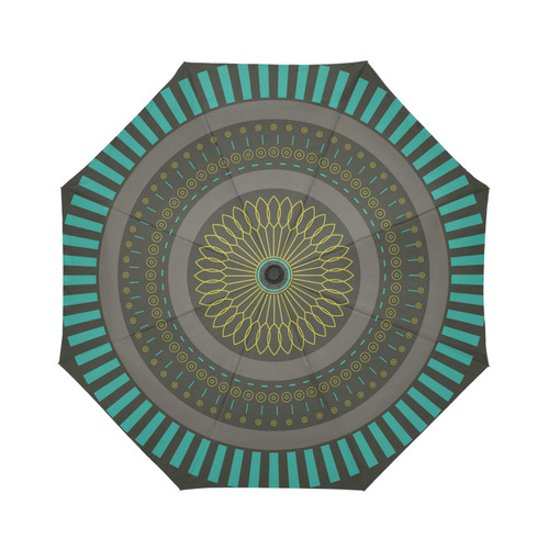 circle zen mandalas Auto-Foldable Umbrella (Model U04)
