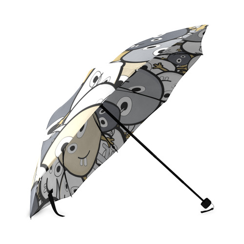 doodle monsters Foldable Umbrella (Model U01)