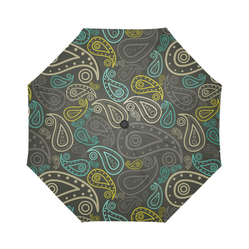 paisley art Auto-Foldable Umbrella (Model U04)