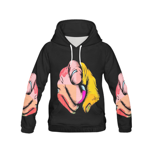 Wanted by Popart Lover All Over Print Hoodie for Men (USA Size) (Model H13)