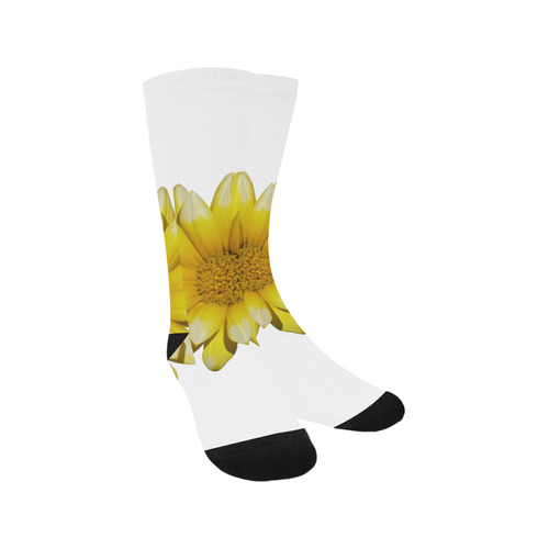 Yellow Flower, floral photography Trouser Socks