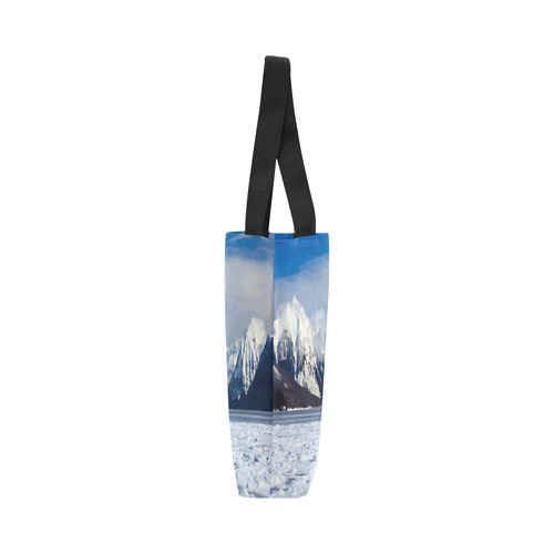 Icy Mountain Landscape Canvas Tote Bag (Model 1657)