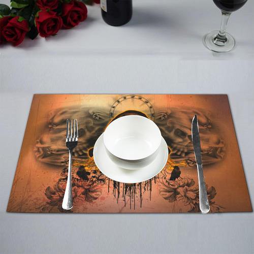 The skulls Placemat 12’’ x 18’’ (Set of 2)