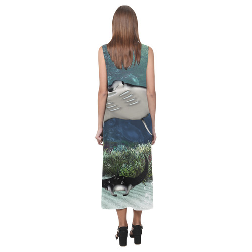 Awesme manta Phaedra Sleeveless Open Fork Long Dress (Model D08)