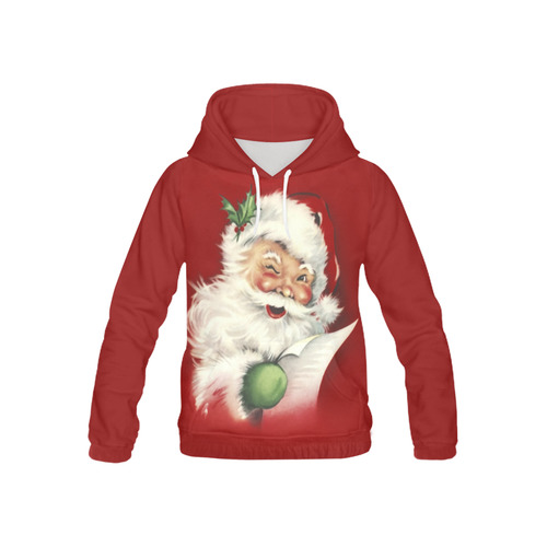 A beautiful vintage santa claus All Over Print Hoodie for Kid (USA Size) (Model H13)