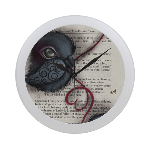 Raven VI Circular Plastic Wall clock