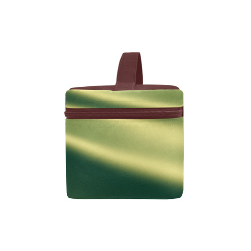 Golden green abstract colors Cosmetic Bag/Large (Model 1658)