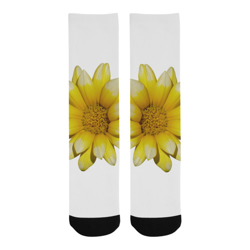 Yellow Flower, floral photography Trouser Socks