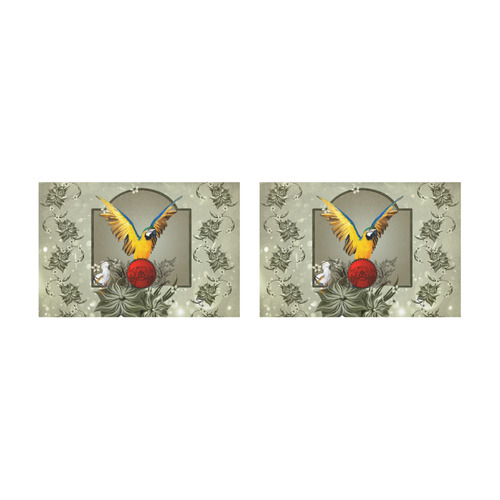 Wonderful parrot Placemat 12’’ x 18’’ (Set of 2)