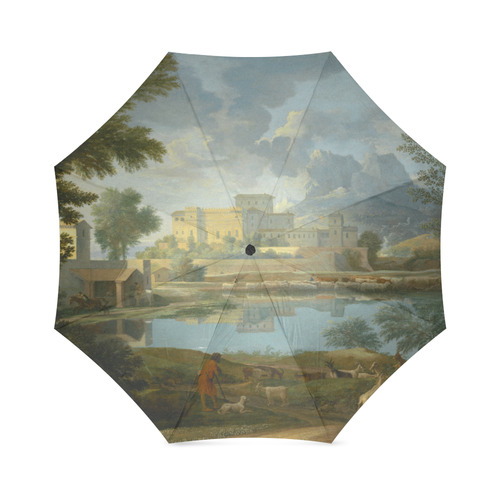 Nicolas Poussin French Landscape Calm Foldable Umbrella (Model U01)