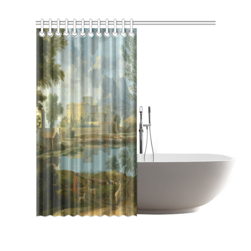 Nicolas Poussin French Landscape Calm Shower Curtain 69"x70"