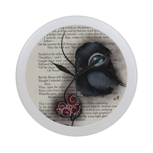 Raven X Circular Plastic Wall clock