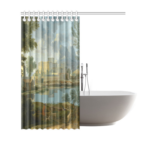 Nicolas Poussin French Landscape Calm Shower Curtain 69"x72"