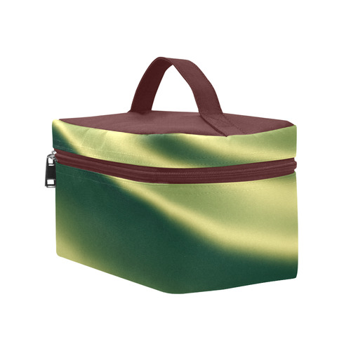 Golden green abstract colors Cosmetic Bag/Large (Model 1658)