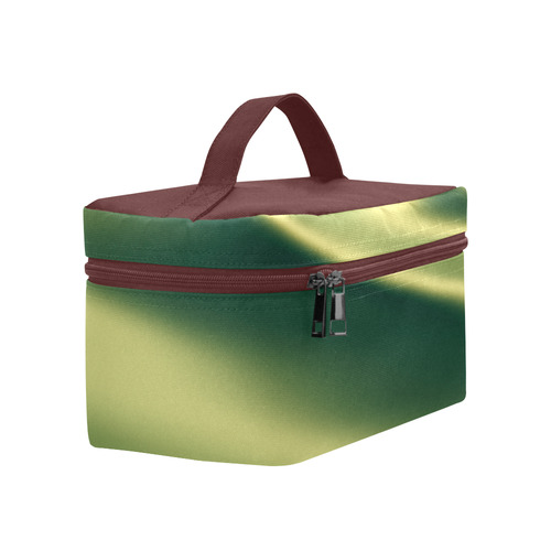 Golden green abstract colors Cosmetic Bag/Large (Model 1658)