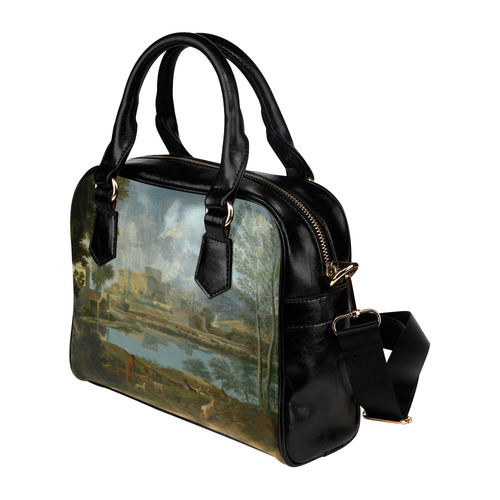Nicolas Poussin French Landscape Calm Shoulder Handbag (Model 1634)