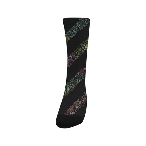 Psychedelic 3D Rainbow Ornaments Trouser Socks