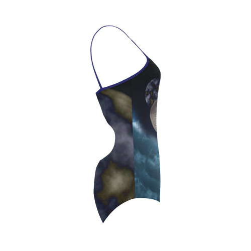 Skull and Moon Strap Swimsuit ( Model S05)