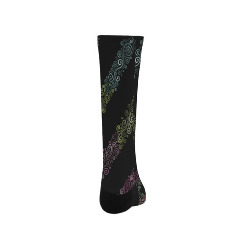 Psychedelic 3D Rainbow Ornaments Trouser Socks