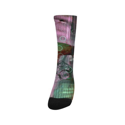 Green Orange Pink Nightmare Glitch photomanip Trouser Socks