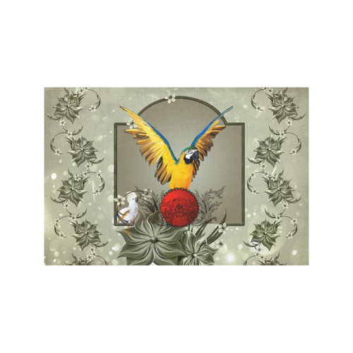 Wonderful parrot Placemat 12’’ x 18’’ (Four Pieces)