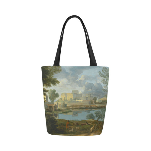 Nicolas Poussin French Landscape Calm Canvas Tote Bag (Model 1657)