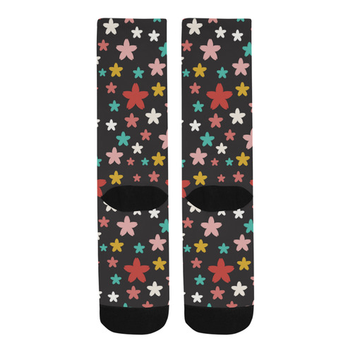 Symmetric Star Flowers Trouser Socks