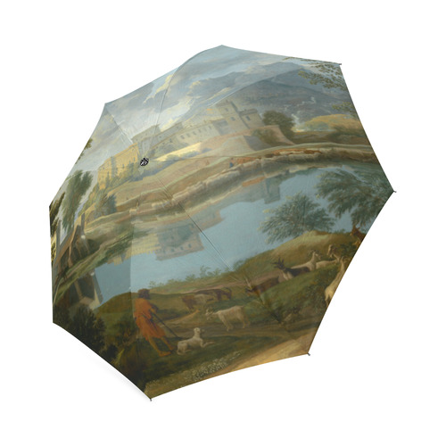 Nicolas Poussin French Landscape Calm Foldable Umbrella (Model U01)