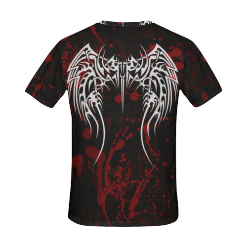 Tribal Demon Wings Gothic Art All Over Print T-Shirt for Men (USA Size) (Model T40)