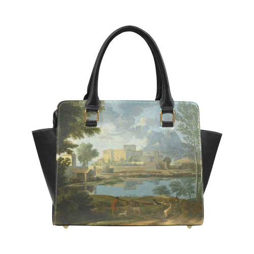 Nicolas Poussin French Landscape Calm Classic Shoulder Handbag (Model 1653)