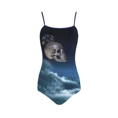 Skull and Moon Strap Swimsuit ( Model S05)