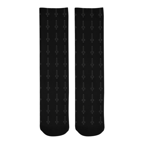Illusion Crosses Goth Art Trouser Socks