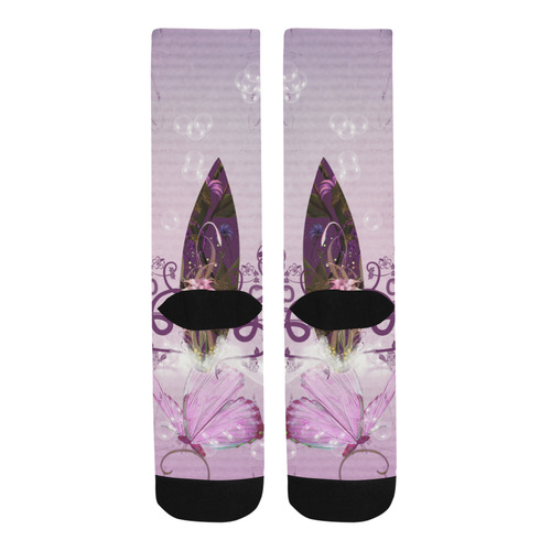 Sport, surfing in purple colors Trouser Socks