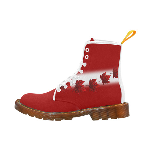 Canada Flag Boots Maple Leaf Souvenir Martin Boots For Women Model 1203H