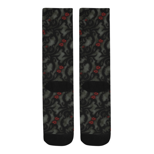 Wrapped In Roses Gothic Art Trouser Socks