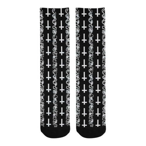 Lucifer's Thorns Occult Goth Print Trouser Socks