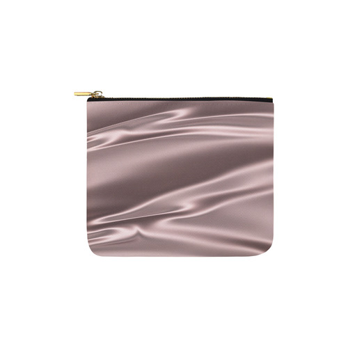 Lilac satin 3D texture Carry-All Pouch 6''x5''