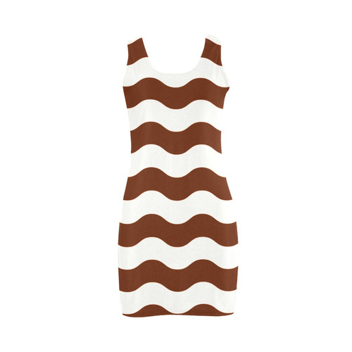 Designers brown dress / Medea vintage vest Medea Vest Dress (Model D06)
