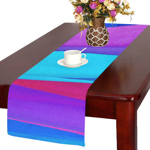 Purple Ribbons Table Runner 14x72 inch
