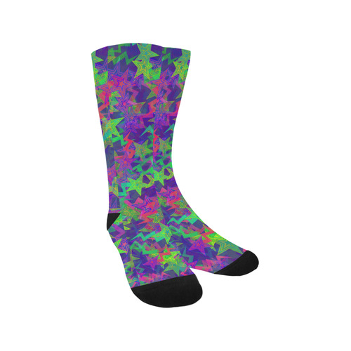 Purple Shooting Stars Trouser Socks