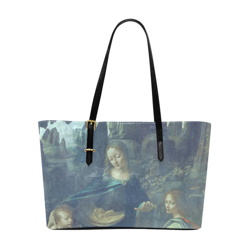 Leonardo da Vinci Virgin of the Rocks Euramerican Tote Bag/Large (Model 1656)