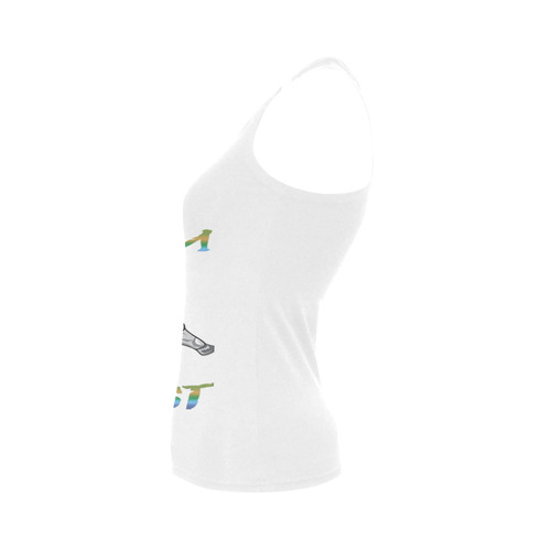 gym beast25 Women's Shoulder-Free Tank Top (Model T35)