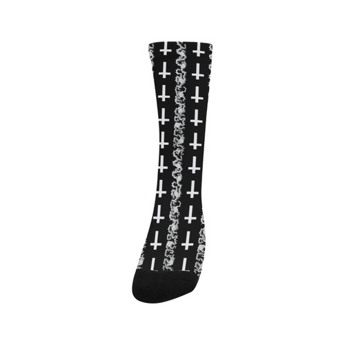 Lucifer's Thorns Occult Goth Print Trouser Socks