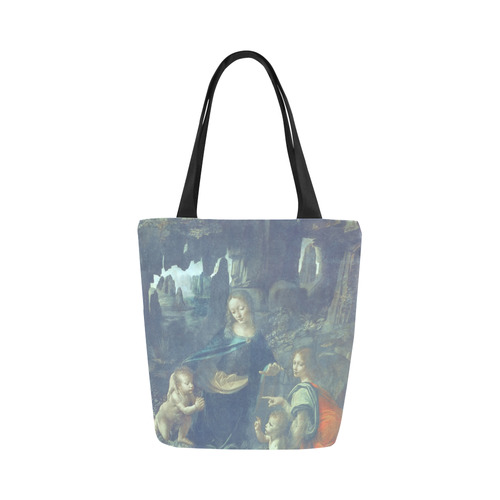 Leonardo da Vinci Virgin of the Rocks Canvas Tote Bag (Model 1657)