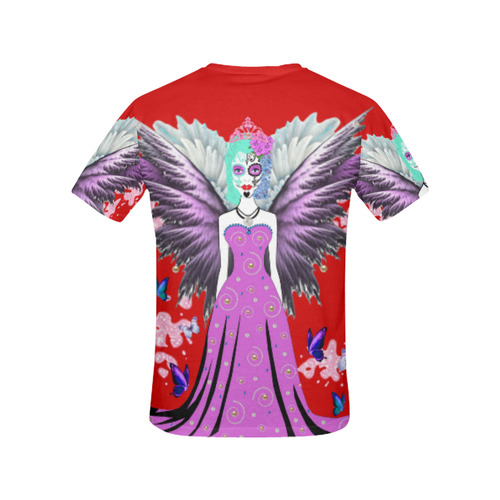 Fairy Sugarskull Queen Victoria All Over Print T-Shirt for Women (USA Size) (Model T40)